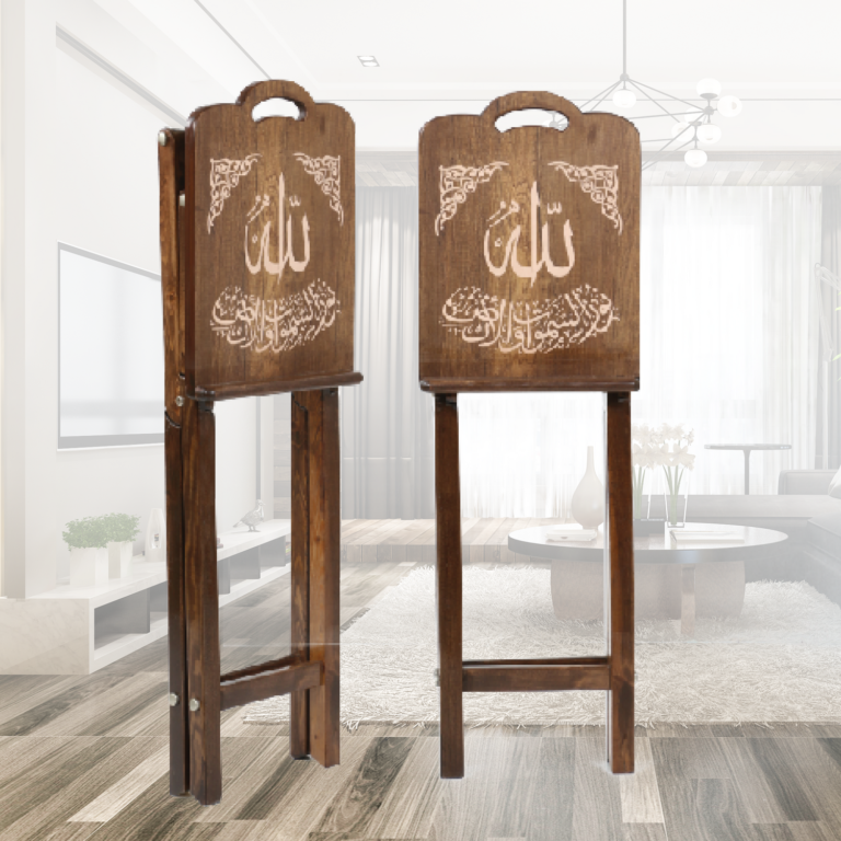 6593 حامل القرآن الكريم نور - خشب طبيعي خفيف الوزن - Image 3