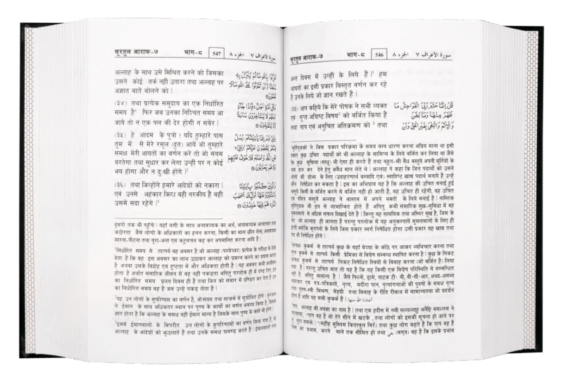 Hindi: Tafseer Ahsanul Bayan With Arabic 2 Volumes - Image 3