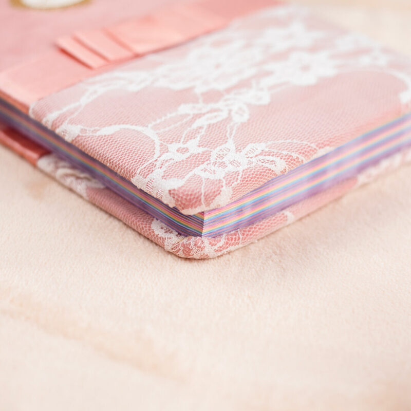 قرآن كريم بغلاف دانتيل وأطراف ملونة | حجم متوسط مثالي للتلاوة اليومية – 14×20 سم - Image 9