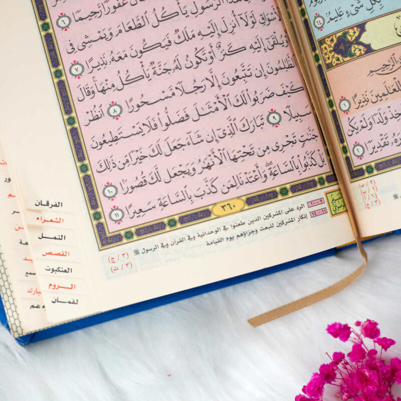 مصحف التقسيم الموضوعي المفهرس ‒ حجم متوسط 14×20 سم - Image 7