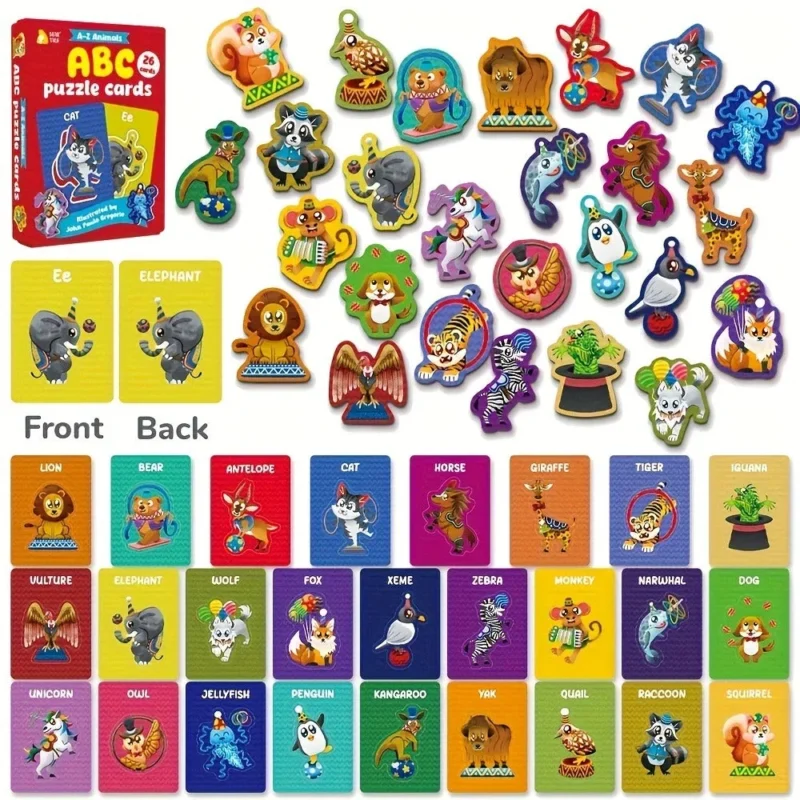 بطاقات حيوانات من أ الي ي