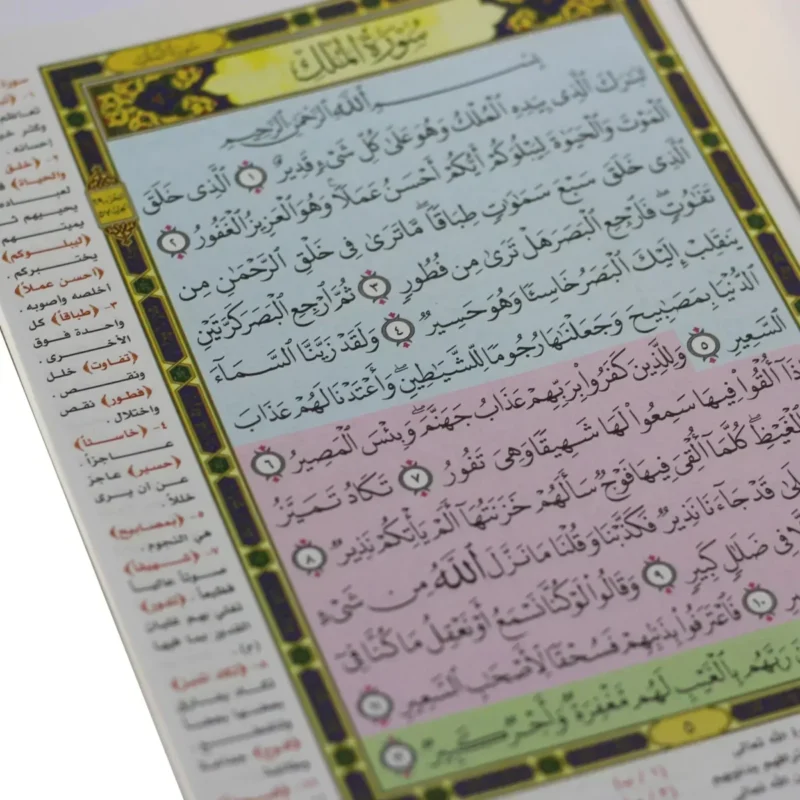 جزء تبارك بالرسم العثماني مع شرح شامل - 17×24 سم للدارسين