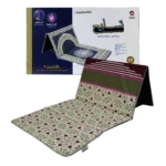 سجادة السندس مع مسند ظهر مريح - دعم فريد للظهر أثناء الصلاة والجلوس