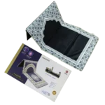 سجادة السندس مع مسند ظهر مريح - دعم فريد للظهر أثناء الصلاة والجلوس