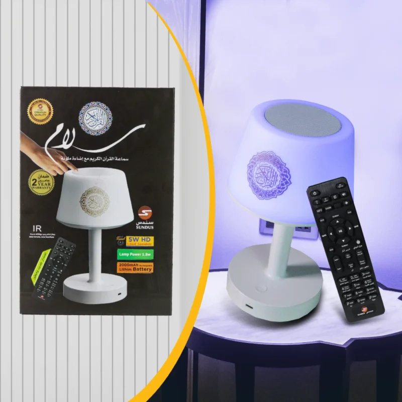 سماعة بلوتوث مزودة بإضاءة LED متعددة الألوان