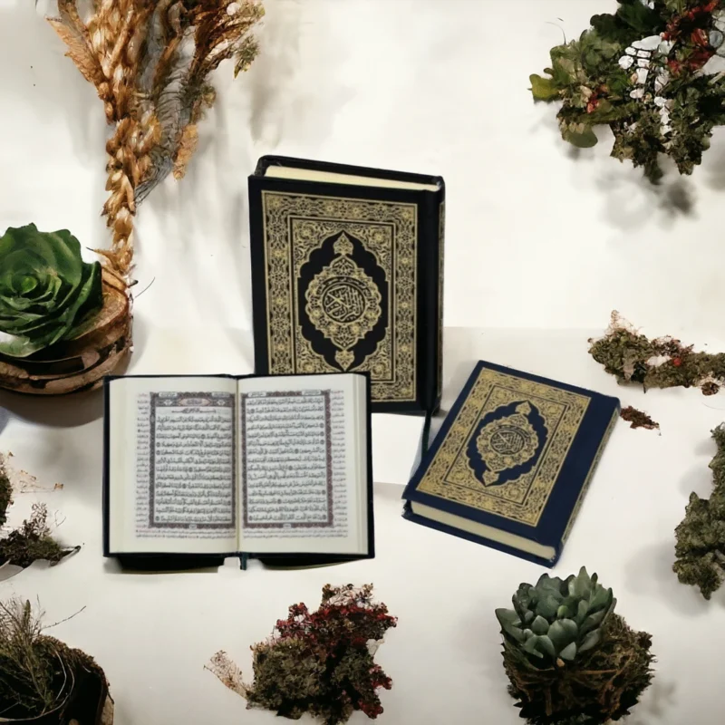 عدد 50 نسخة مصحف القرآن الكريم مقاس 08 * 12 سم مع تفسير الكلمات