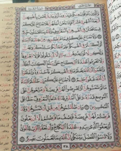 مصحف معلم الترتيل المفسر مقاس 14×20 سم غلاف مرن