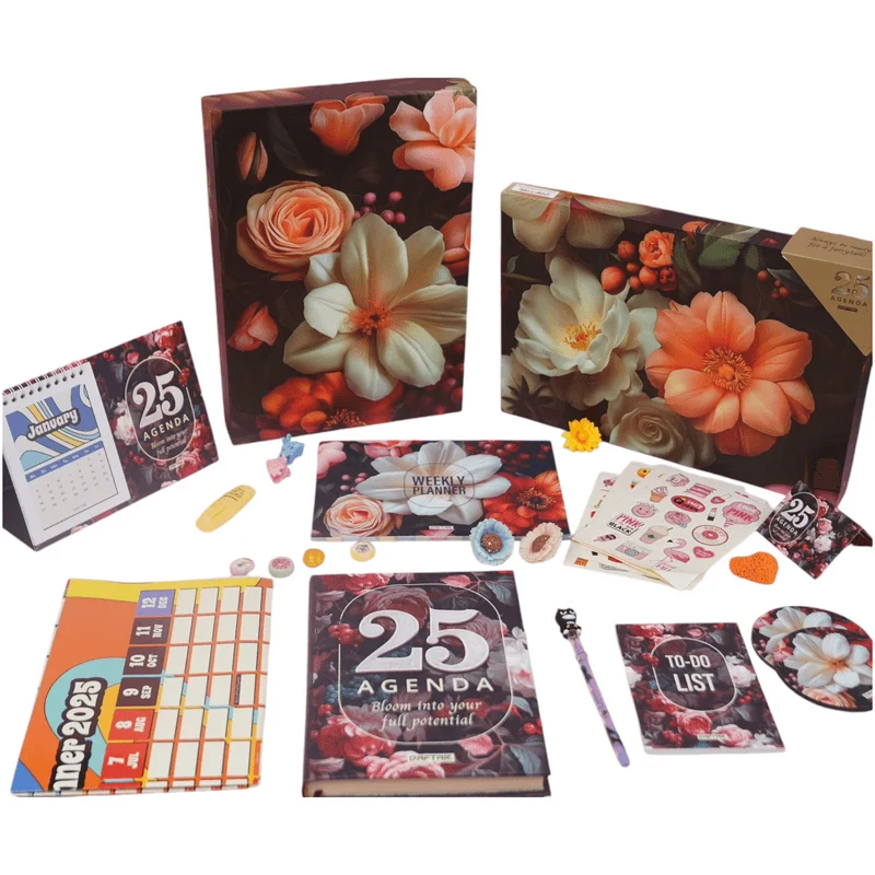 Daftar Agenda Gift Set 2025, Flowers Design Daftar Agenda Gift Set 2025, Flowers Design