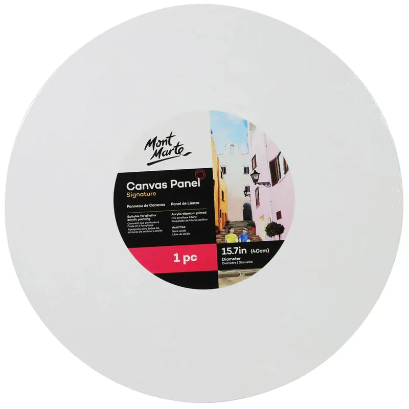 Mont Marte Canvas Panel Round 40cm CMPR0040 Mont Marte Canvas Panel Round 40cm CMPR0040