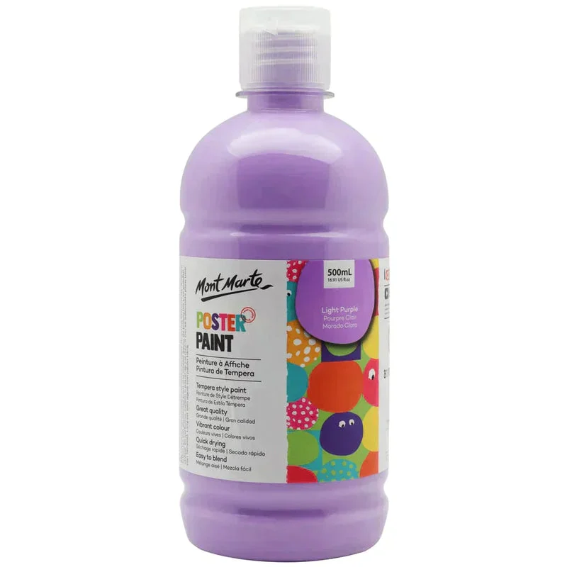 Mont Marte Kids - Poster Paint 500ml MPST0010- Light Purple Mont Marte Kids - Poster Paint 500ml MPST0010- Light Purple