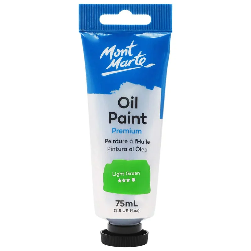 Mont Marte Oil Paint 75ml Tube - Light Green MPO7526 Mont Marte Oil Paint 75ml Tube - Light Green MPO7526