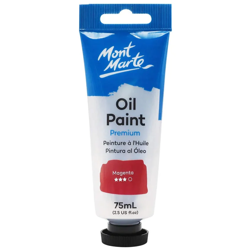 Mont Marte Oil Paint 75ml Tube - Magenta MPO7514 Mont Marte Oil Paint 75ml Tube - Magenta MPO7514