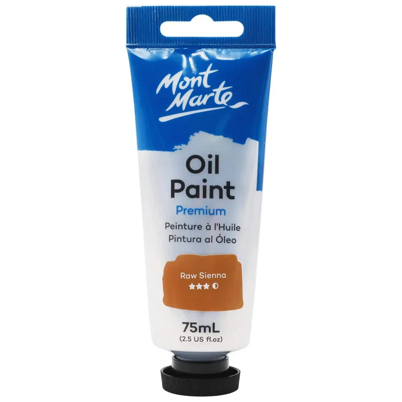 Mont Marte Oil Paint 75ml Tube - Raw Sienna MPO7536 Mont Marte Oil Paint 75ml Tube - Raw Sienna MPO7536