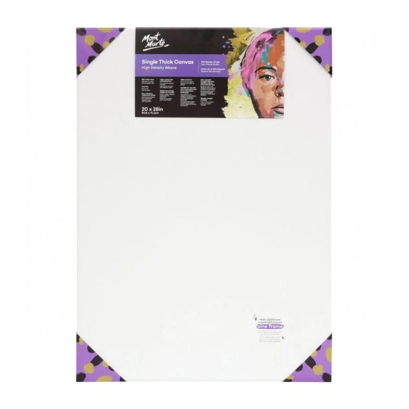 Mont Marte Premium Series Canvas Single Thick 20" x 28" - 50.8 x 71.1cm - 25125110 Mont Marte Premium Series Canvas Single Thick 20" x 28" - 50.8 x 71.1cm - 25125110