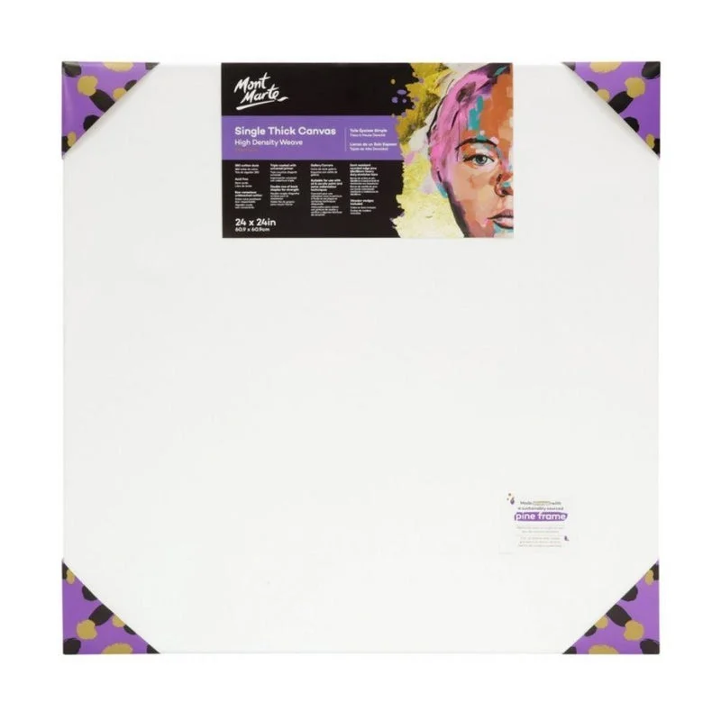 Mont Marte Premium Series Canvas Single Thick 24" x 24" - 60.9 x 60.9cm - 25125112 Mont Marte Premium Series Canvas Single Thick 24" x 24" - 60.9 x 60.9cm - 25125112
