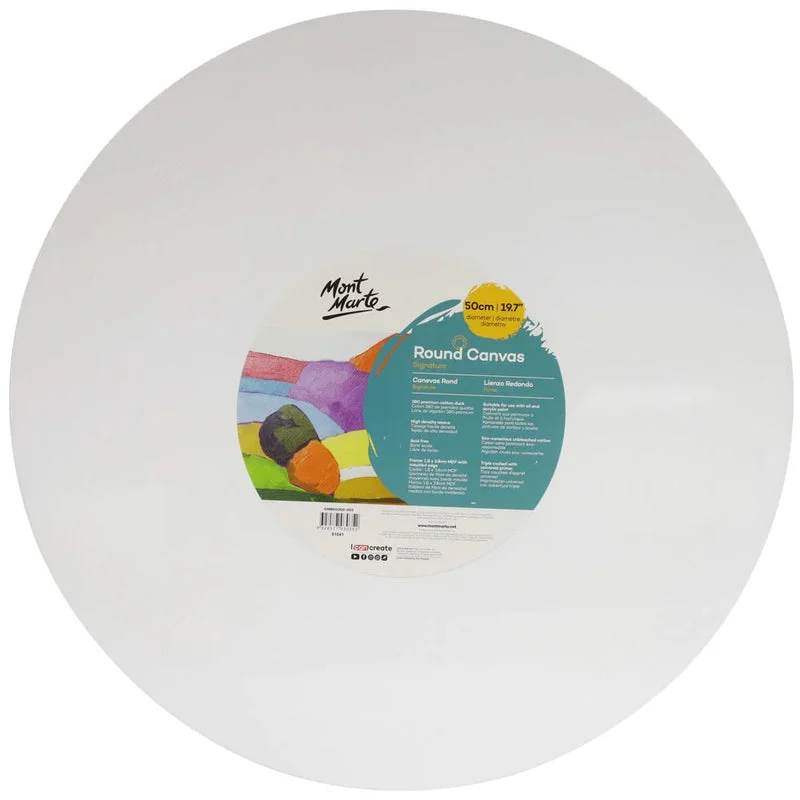 Mont Marte Signature Canvas Round 50cm CMRD0050 Mont Marte Signature Canvas Round 50cm CMRD0050