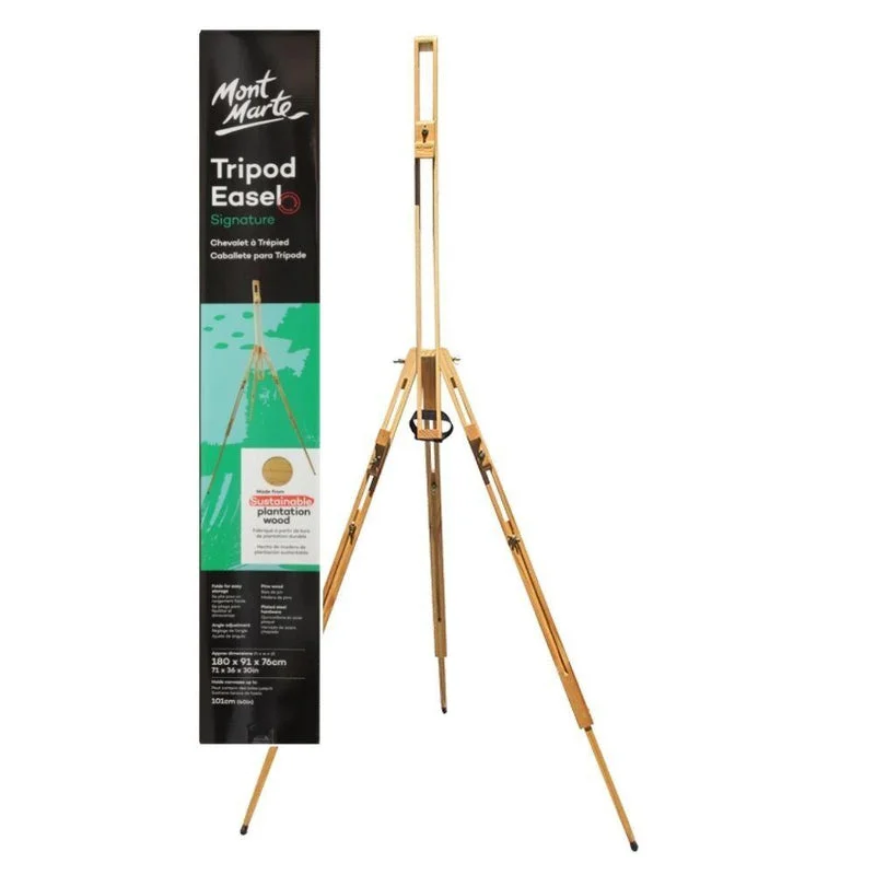 Mont Marte Tripod Easel MEA0024 - Lightweight Pine Wood - 25130224 Mont Marte Tripod Easel MEA0024 - Lightweight Pine Wood - 25130224