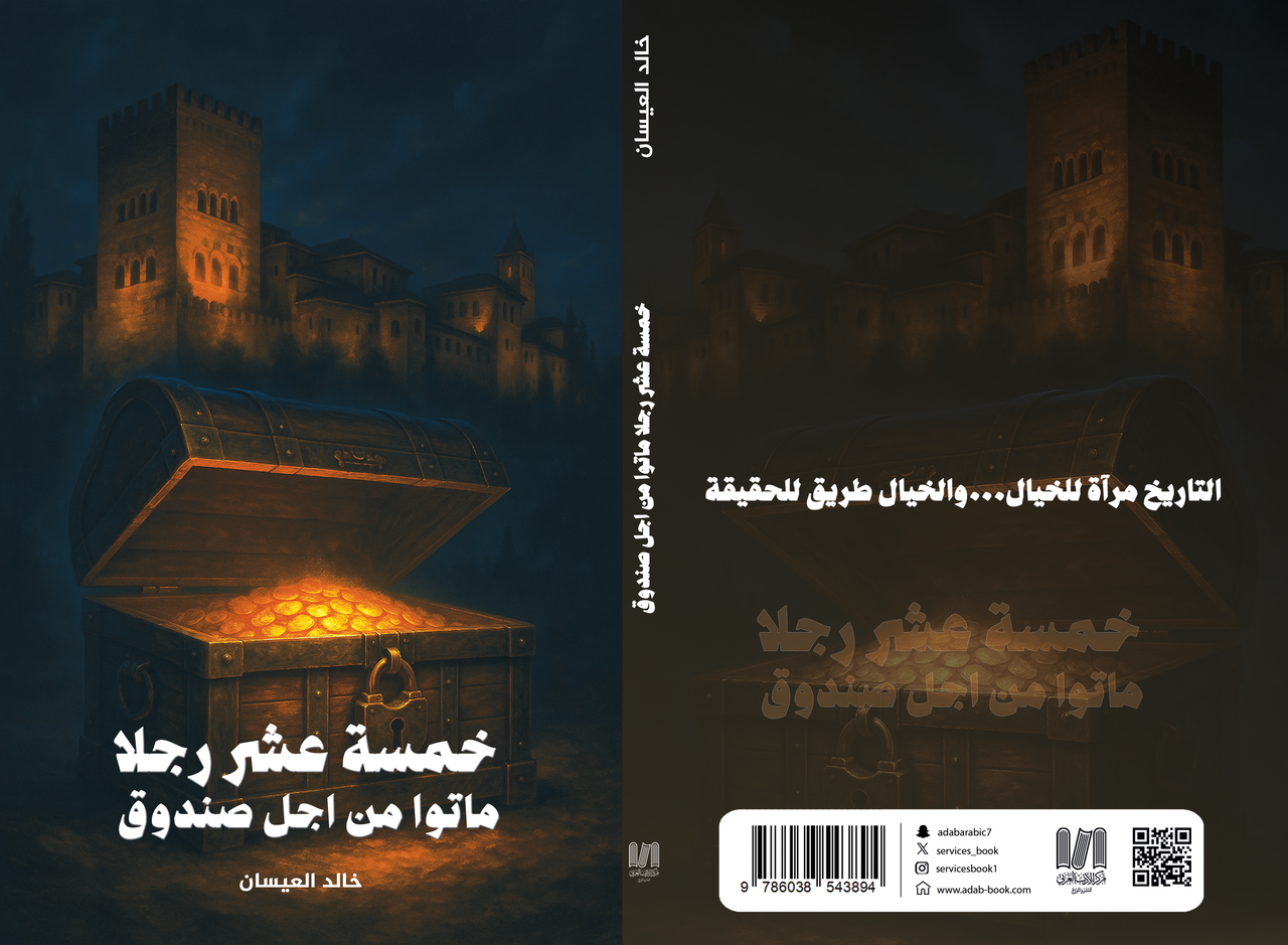 ghlaf-khmst-_shr-rjla.png خمسة عشر رجلا ماتو من أجل صندوق: رواية مثيرة - خالد بن عطية الزهرانى - Image 1