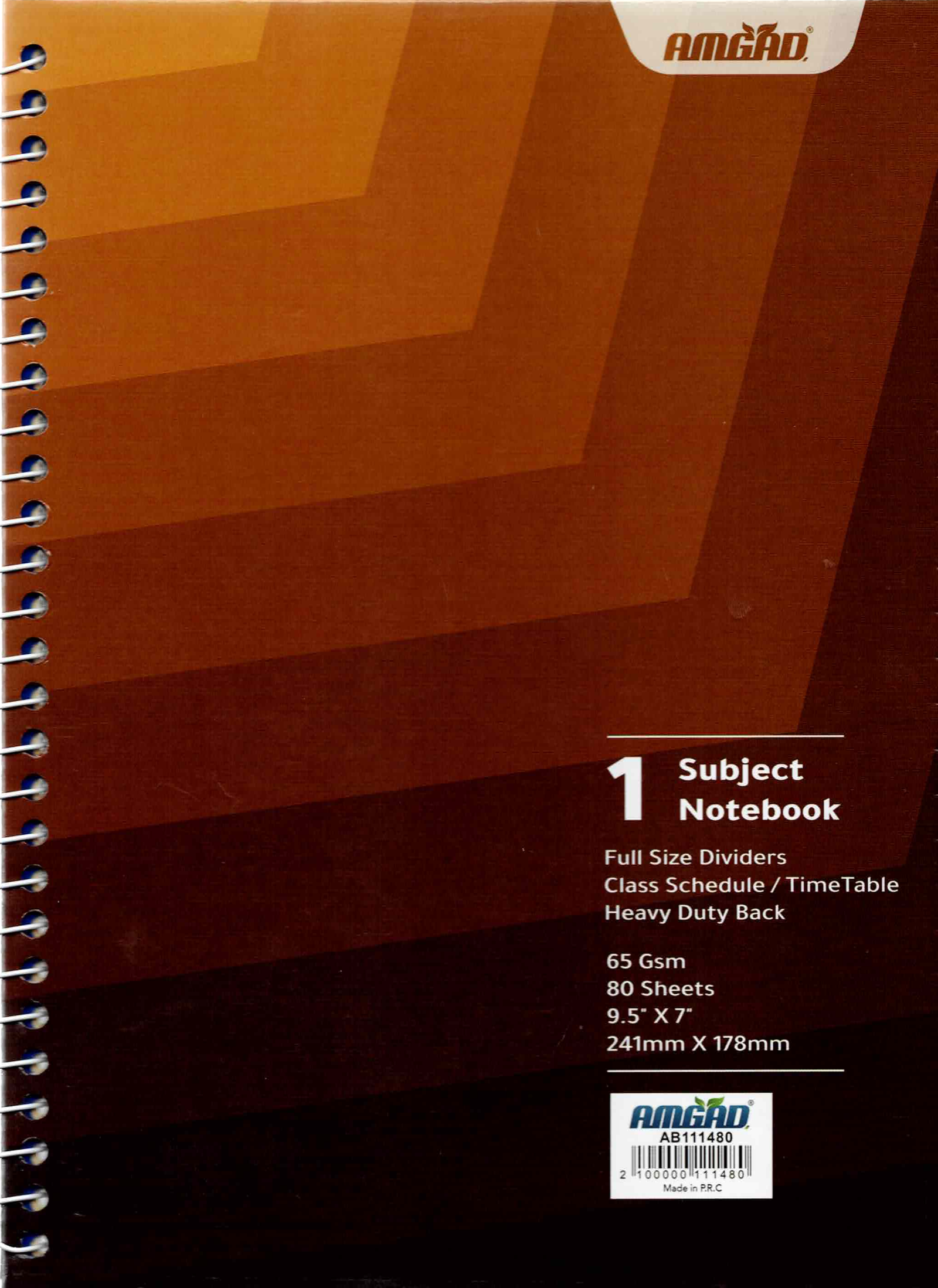 Scan_20260824_9.png دفتر سلك مادة واحدة بفواصل بالحجم الكامل – 80 ورقة – 65 جم – 24.1 × 17.8 سم - Image 1